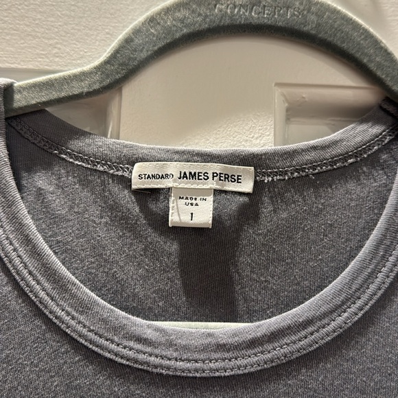 James Perse Classic Scoop Midi Dress Grey - size 1 - Picture 3 of 4